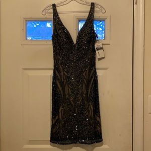 Scala cocktail fully beaded dress